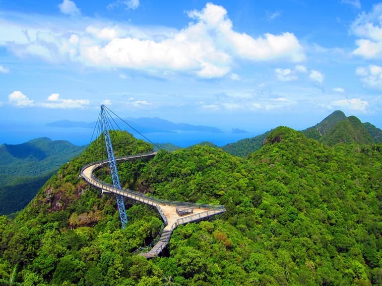 दुनिया में छठा सबसे खतरनाक पुल लंगकावी स्काई ब्रिज मलेशिया 