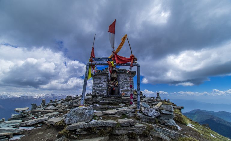 तुंगनाथ के प्रमुख पर्यटन स्थल चन्द्रशिला शिखर 