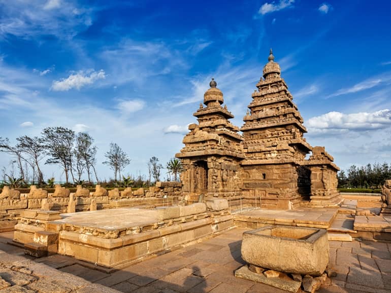 तमिलनाडु का ऐतिहासिक मंदिर महाबलीपुरम शोर मंदिर