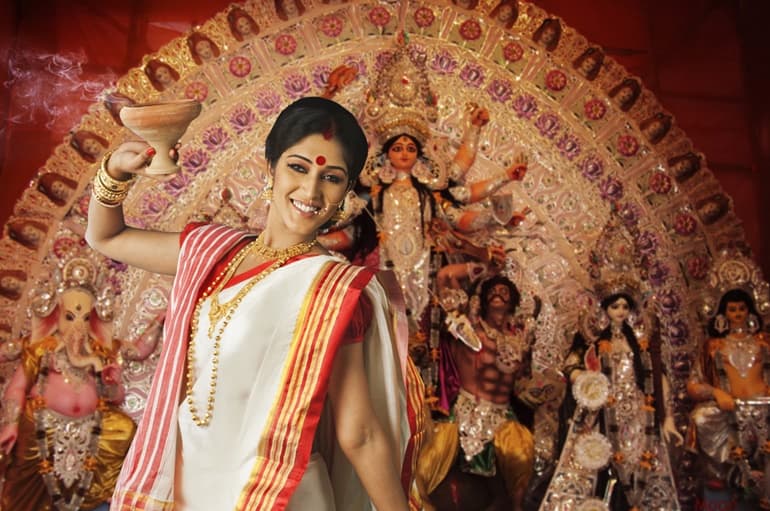 भारत का प्रसिद्ध त्यौहार दुर्गा पूजा पश्चिम बंगाल 