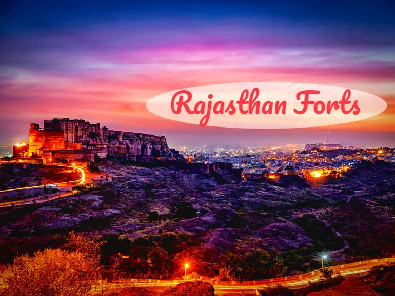 राजस्थान के प्रमुख दुर्ग घूमने की जानकारी - Rajasthan Forts In Hindi