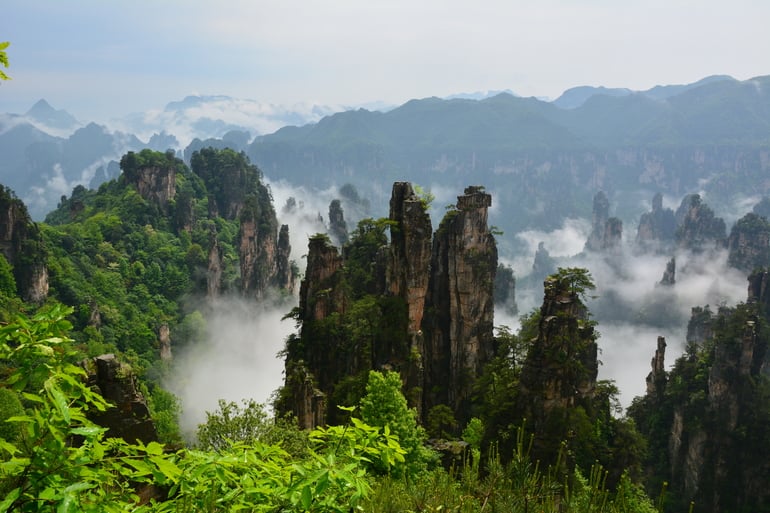 झांगजियाजी नेशनल फारेस्ट चीन - Zhangjiajie National Forest, China In Hindi